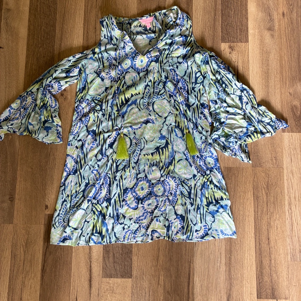 Lilly Pulitzer mini dress.